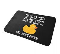 Petites Voix 3D Obtenez Plus de Canards Canard en Caoutchouc Paillassons antidérapants Tapis de Sol Moquette pour entrée Cuisine Tapis de Pied Balcon Maison - 40x60cm