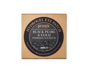 Petitfee Coussinets hydrogel pour les yeux Black Pearl&Gold, 60 pieces