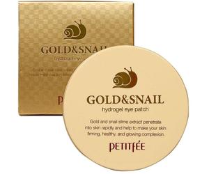 Petitfee Gold&Snail coussinets hydrogel pour les yeux, 60 pieces