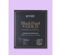Petitfee & Koelf Masque de visage à l'hydrogel Black Pearl & Gold Hydrogel Mask Pack - 32 g * 5 pcs