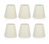 Petits Abat-jour, 6 Pièces, Abat-jour Pour Lampes De Table, Abat-jour Blanc Qui Se Clipsent Sur L'ampoule, Abat-jour En Forme De Cloche, Abat-jour De Remplacement Pour Lampe Murale E14, Lustre, Décora