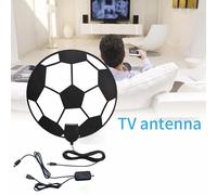 Petits accessoires 1080p 4K TV antenne adhésif multi-directionnel intérieur HDTV 36DBI maison avec amplificateur de Signal 300 Miles gamme