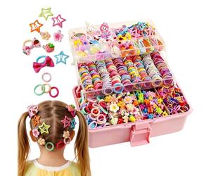 Petits Accessoires Cheveux pour Filles Coffret Coiffure | Kit Accessoires Cheveux Fille Pour Chaussette de Noël, Déguisement, Anniversaire, Fête, Carnaval, École
