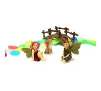Petits accessoires miniatures de jardin nickel é FigAuckland,étanche et ne se décolore pas,pont de fées en résine,charbon et ornements
