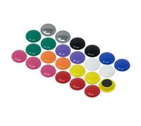 Petits Aimants de Bureau de Planification Assortis pour Le Réfrigérateur, Le Tableau Blanc, Le Pack de Panneaux de Note de 24