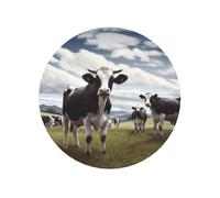 Petits aimants de réfrigérateur étanches et résistants pour réfrigérateur, photos de vache de ferme, mini aimants ronds décoratifs pour travaux manuels, maison, cuisine, bureau, tableau blanc