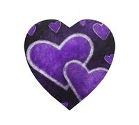 Petits aimants de réfrigérateur imperméables et résistants pour réfrigérateur, cœurs violets, aimants décoratifs mignons pour travaux manuels, maison, cuisine, bureau, tableau blanc