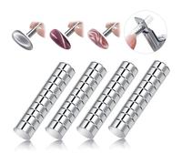 Petits aimants pour l'artisanat, 40 aimants pour coupe-ongles, mini aimant de réfrigérateur rond et puissant pour le nail art œil de chat, le bureau, la maison, le salon