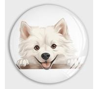 Petits aimants ronds en verre pour réfrigérateur esquimau américain pour réfrigérateur, armoire, maison, cuisine, bureau, tableau blanc, casier, cadeaux de voyage pour chien et maman