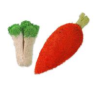 Petits animaux nourriture carotte et brocoli jouet 2 pcs