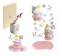 Petits autocollants mignons | Décoration amusante et empilable - Autocollants de construction de personnages d'anime - pour garçons, filles, adolescents, loisirs créatifs, décorations de bureau