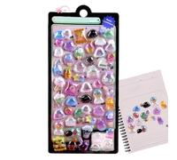 Petits autocollants mignons | Fournitures d'art 3D lumineuses, autocollants de filles de dessins animés, pour crèche, école, classe, cahiers, tablettes, tasses