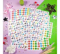 Petits autocollants musicaux pour enfants, autocollants de notes de musique, décalcomanies pour cahier de musique, le thème de la musique, cadeaux de fête musicale - Music Stickers for Kids