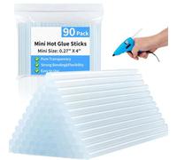 Petits Bâtons de Colle Chaude - Colle ThermoFusible Transparente | 90 Pièces Forte Adhérence Multi Supports Artisanat Décoration Réparation Adultes