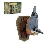 Petits blocs de construction pour oiseaux, briques de construction pour adultes, collection d'animaux - Jouet de construction créatif pour oiseaux - Artisanat naturel (176 pièces)