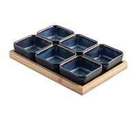 Petits bols à sauce en céramique Multicolor Ceramic Dip Bowls Soy Sauce Dish And Snack Plate Set(C)