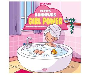 Petits bonheurs girl power - Livre de coloriages adorable et relaxant - Activités - Loisirs créatifs - Calme et relaxant - Art-thérapie - Coloriages pour adultes - Coloriages cute & cosy