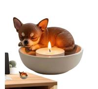 Petits bougeoirs - Récipient à bougie chauffe-plat | Plateau brûleur en forme de chien moderne pour cheminée, Halloween, Thanksgiving, Noël, centre de table, fête, cuisine, événement
