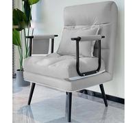 Petits canapés pour petits espaces, canapé-lit pliant, fauteuil convertible, fauteuil de lit pliant pour chambre à coucher, chaise longue pour l'intérieur, fauteuil paresseux, Verwe (couleur : gris