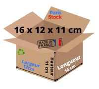 Petits Cartons d'expedition 16 x 12 x 11 cm pour vos Petits Envois Mug Parfum (100)