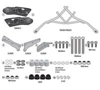 Givi Fixation pour sacoches TR1188 Argenté