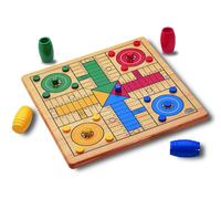 Petits chevaux et jeu de l'oie beige TU