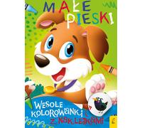 Petits chiens. Un livre de coloriage joyeux avec des autocollants