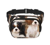 Petits Chiots Cavalier King Charles Spaniel,Sac Banane carré Double Couche, Sac de Poitrine