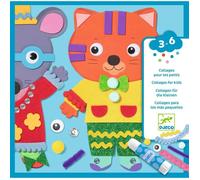 Petits choux activites de collage - DJECO - Pack petites fournitures - Bleu