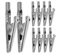 Petits clips d'alligator 10pcs 51 mm 10a Clambes d'essai électriques Plaides 'alligator en métal