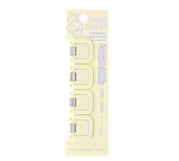 Petits Clips De Reliure En Forme De Cube De Couleur Rose 4 Pièces Porte-notes Pour Le Bureau L'école Usage Domestique Gestion Du Papier Collant Cubique