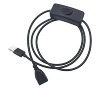 Petits commutateurs USB 2.0 mâles femelles avec boîtier de câble de sortie de courant 2 A, facile à utiliser pour un transport facile des appareils, petit câble USB avec interrupteurs marche/arrêt