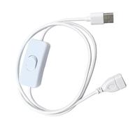 Petits commutateurs USB 2.0 mâles femelles avec boîtier de câble de sortie de courant 2 A, facile à utiliser pour un transport facile des appareils, petit câble USB avec interrupteurs marche/arrêt