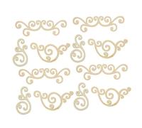 Petits Copeaux de Bois Décoratifs Feuilles Or 16 Pièces pour Mariage