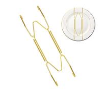 Petits crochets pour assiettes - Supports muraux dorés en fer, crochets décoratifs | Support mural pliable invisible multifonctionnel pour assiettes, montres, vêtements, photos, sacs, clés et