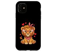 Petits cœurs de Lion Mignons pour Les Amoureux des Lions et Les Couples Coque pour iPhone 11