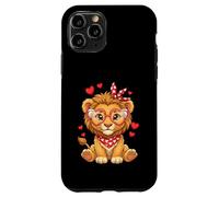 Petits cœurs de Lion Mignons pour Les Amoureux des Lions et Les Couples Coque pour iPhone 11 Pro