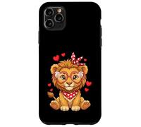 Petits cœurs de Lion Mignons pour Les Amoureux des Lions et Les Couples Coque pour iPhone 11 Pro Max