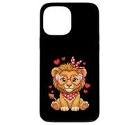 Petits cœurs de Lion Mignons pour Les Amoureux des Lions et Les Couples Coque pour iPhone 13 Pro Max