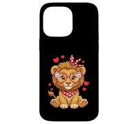 Petits cœurs de Lion Mignons pour Les Amoureux des Lions et Les Couples Coque pour iPhone 14 Pro Max