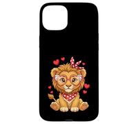 Petits cœurs de Lion Mignons pour Les Amoureux des Lions et Les Couples Coque pour iPhone 15 Plus