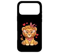 Petits cœurs de Lion Mignons pour Les Amoureux des Lions et Les Couples Coque pour iPhone 17 Pro Max
