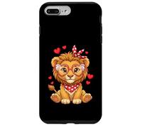 Petits cœurs de Lion Mignons pour Les Amoureux des Lions et Les Couples Coque pour iPhone 7 Plus/8 Plus