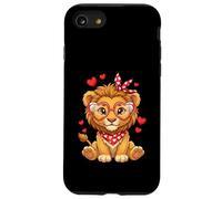 Petits cœurs de Lion Mignons pour Les Amoureux des Lions et Les Couples Coque pour iPhone SE (2020) / 7/8