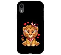 Petits cœurs de Lion Mignons pour Les Amoureux des Lions et Les Couples Coque pour iPhone XR