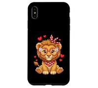 Petits cœurs de Lion Mignons pour Les Amoureux des Lions et Les Couples Coque pour iPhone XS Max