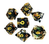 Petits dés polyédriques Mignons - Dés micros Miniatures | Jeu de dés colorés | Jeu de rôle Dés de Couleur Liquide | Dés polyédriques de Couleur vive | Jeu de Petits dés