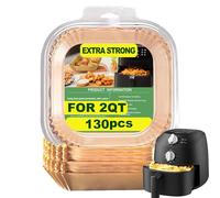Petits doublures de friteuse à air comprimé pour friteuse à air comprimé COMFEE' Compact 2,1 L, doublures de friteuse à air comprimé pour Instant Pot Vortex Mini, doublures en papier jetables de 2