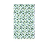 Petits drapeaux de jardin à motif floral bleu, 9,5 x 1,5 m, bannière de vœux avec œillets, décoration d'intérieur ou d'extérieur