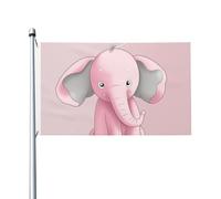 Petits drapeaux d'éléphant pour l'extérieur 9,1 x 1,5 m, drapeau de jardin saisonnier double face avec œillets, drapeau d'extérieur pour décoration de maison, toile de fond pour photo
